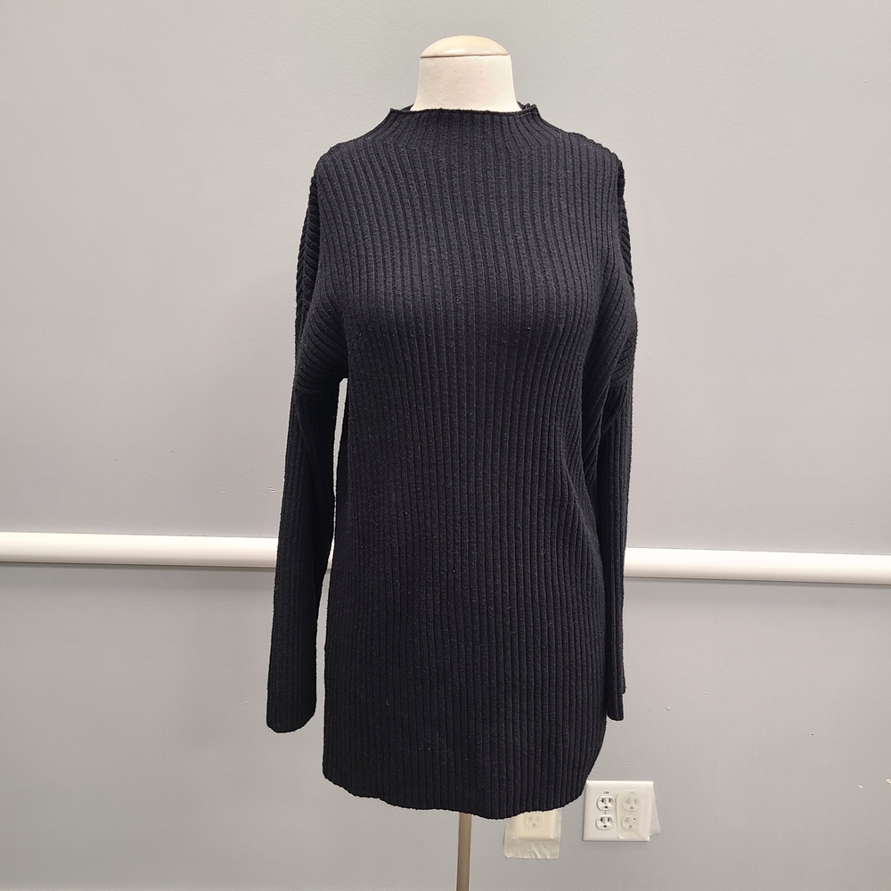 Steve Madden Black Long Sleeve Knit Dress
